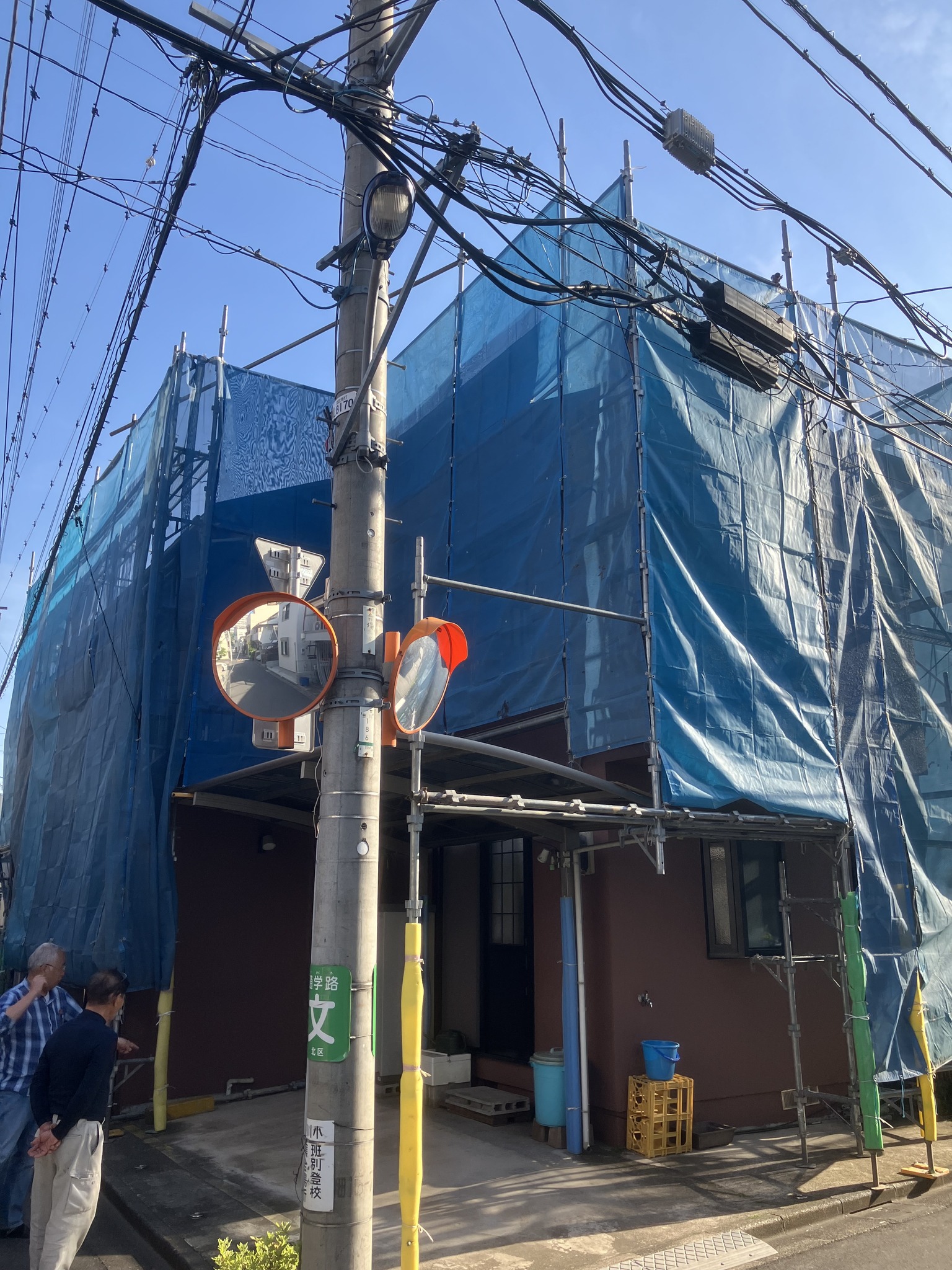 屋根カバー工法　外壁塗装工事　が始まりました！