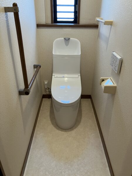 一体型の手洗い付きトイレにリフォーム