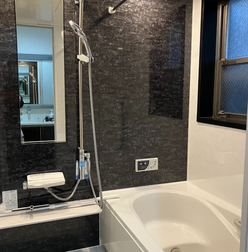 東京都北区LIXILリデアMタイプ浴室リフォーム・脱衣場洗面化粧台リフォーム